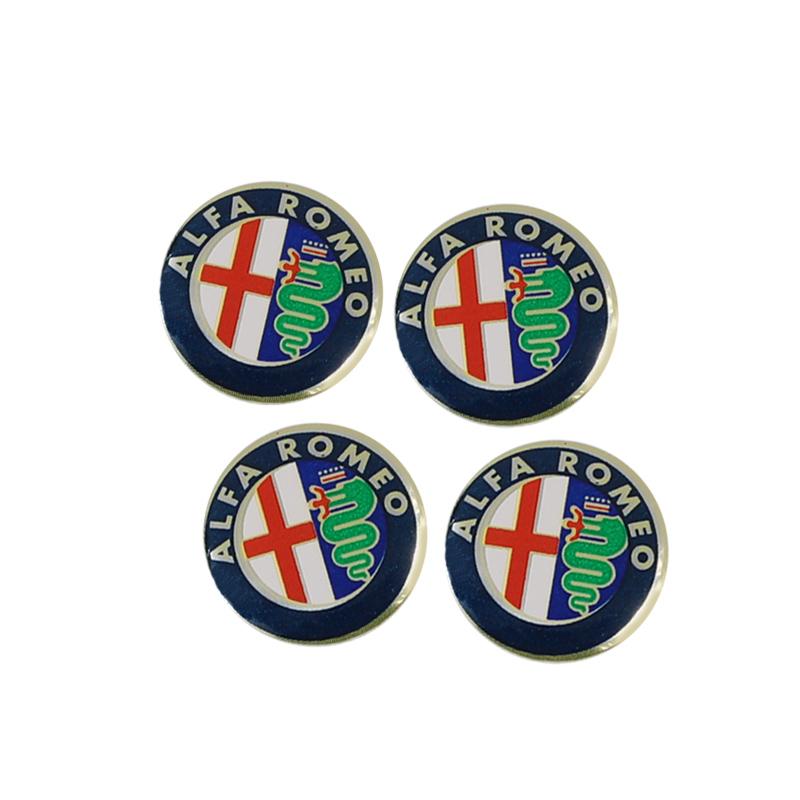 

5Pcs Aluminium Metal Car Key Emblem Stickers For Alfa Romeo 156 159 147 4C 8C 166 Giulia Giulietta Mito Stelvio Spider GT 5Pcs