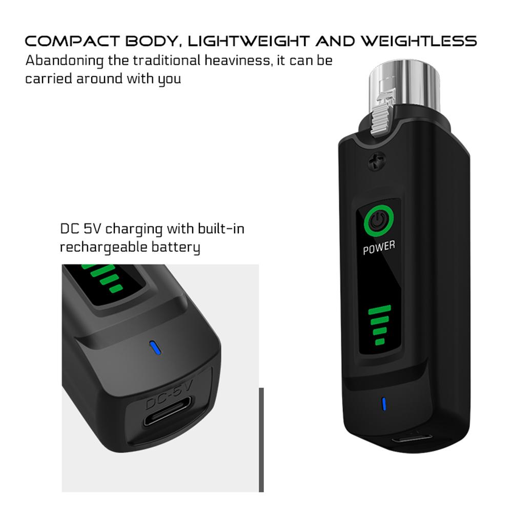 Wireless Microphone Transmitter Receiver 510.00-590.00MHz Dynamic Handheld Microphone Instrument DC5V Microphone Accessories