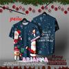 Merry Christmas Microfiber Jersey Full Sublimation Dry Fit Sport Baju Tshirt Lelaki Christmas Santas Xmas Family T-shirt NEW Design