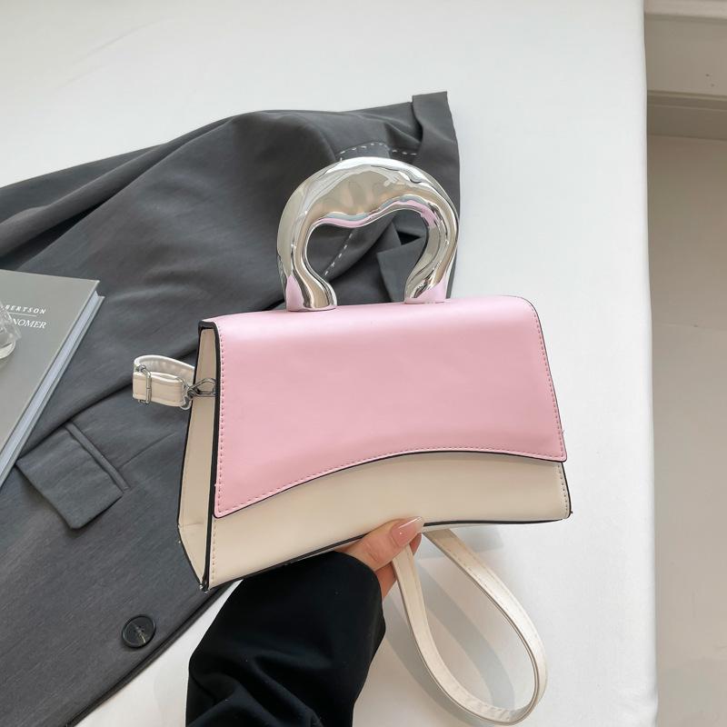 French Niche Trend Small Square Bag Solid Color Women's Bag 2025 New Simple Casual Beautiful Fashion Messenger Shoulder Bag