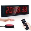 YZ Gym Timer, Gym Clock with Start/Stop Button, Workout Interval Timer, 12/24H Digital Timer Stop Clock, Portable Stopwatch Countdown Clock with Remot
