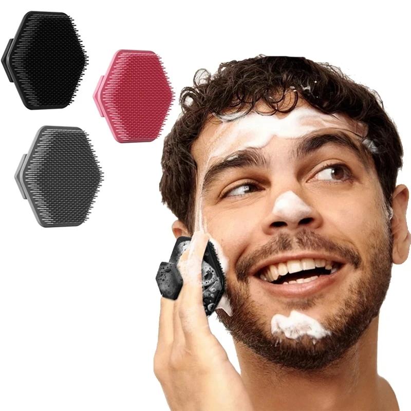 Shave Massage Face Scrub Brush Facial Pore Exfoliating Cleansing Brush Scrubber Silicone Miniature Face Deep Cleansing Tools New
