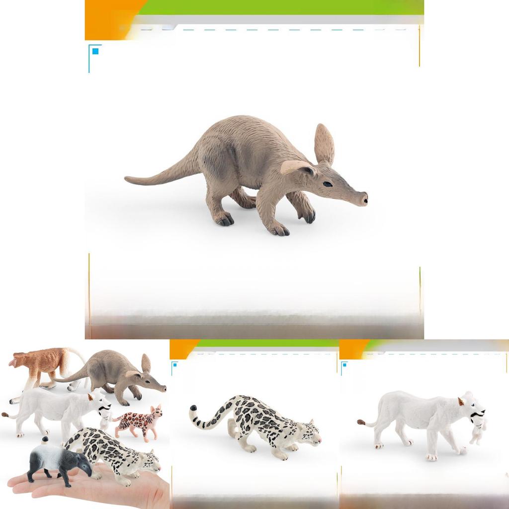 Wild Animal Pvc Model Set With Static Animal Figurines For Collector Display