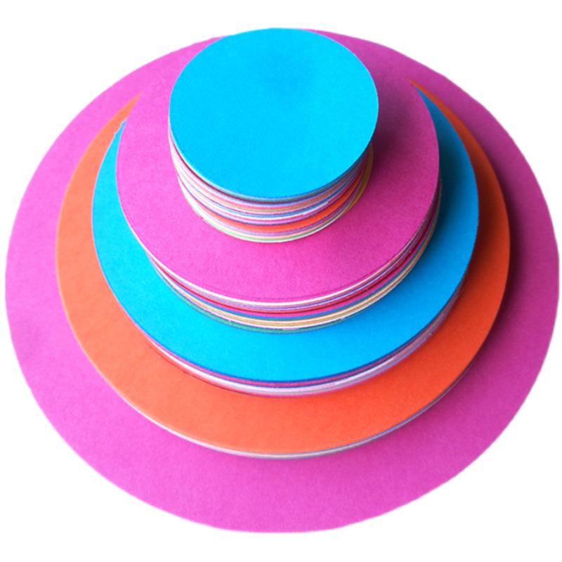 Cartulina Redonda de Colores para Manualidades de Jardín de Infancia: Kits DIY de Origami, Corte de Papel, Tarjetas de Felicitación y Linternas