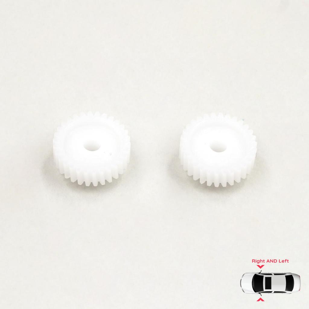 BGE590-1 Lot de 2 engrenages de réparation de moteur de pliage de rétroviseur latéral électrique 30 dents pour Hyundai i30 i20 i10