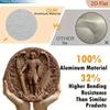 Metal Poster Archangel Michael Sword Armor Round 8x8 Inch Home Wall Art