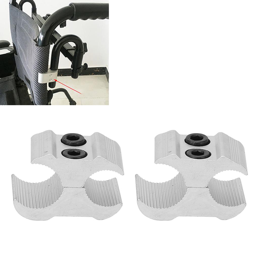 Aluminum Alloy Stepper Professional Wheelchair Pipe Clamp Joint Connector for Walking Aid Accessories