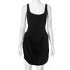 Sexy Women High Split Fashion Party Evening Night Club Wrap Y2K White Dress Summer Sleeveless Casual Beach Dresses