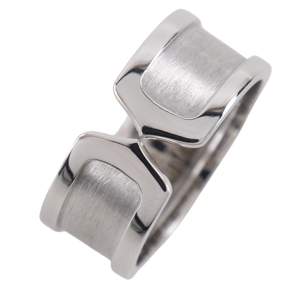 

CARTIER C2 Ring K18 white gold #10.5(US Size) 13.0g mens Used