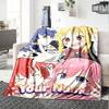 1pc BOCCHI THE ROCK Blanket with Custom Name, Gift, for Men and Women, Soft Blanket, Good for Sofa Bed Couch Travel, Lightweight Flannel Blanket