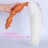Butt Plug With Tail Cosplay Adult Sex Games For Women Dog Dildos/Spiked Anal Plugs DIY 35/65/95cm Real Fox Tail Anal Sex Toys