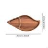 Wood Serving Shell Food Bowl Shape Seepentell Autumn Harvest Thanksgiving Starter Plate Tea Tray for
