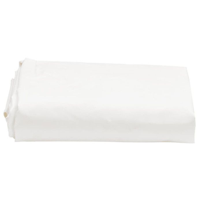 VidaXL Bâche, Couverture de Toit avec Oeillets Métalliques, Bâche de Protection Résistante aux UV Jardin Extérieur, Blanc 156068