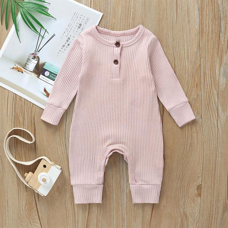 Fall Jumpsuit Newborn Baby Cotton Boys Girls Jumpsuit Tracksuit Overalls Long Sleeve Baby Newborn Clothes