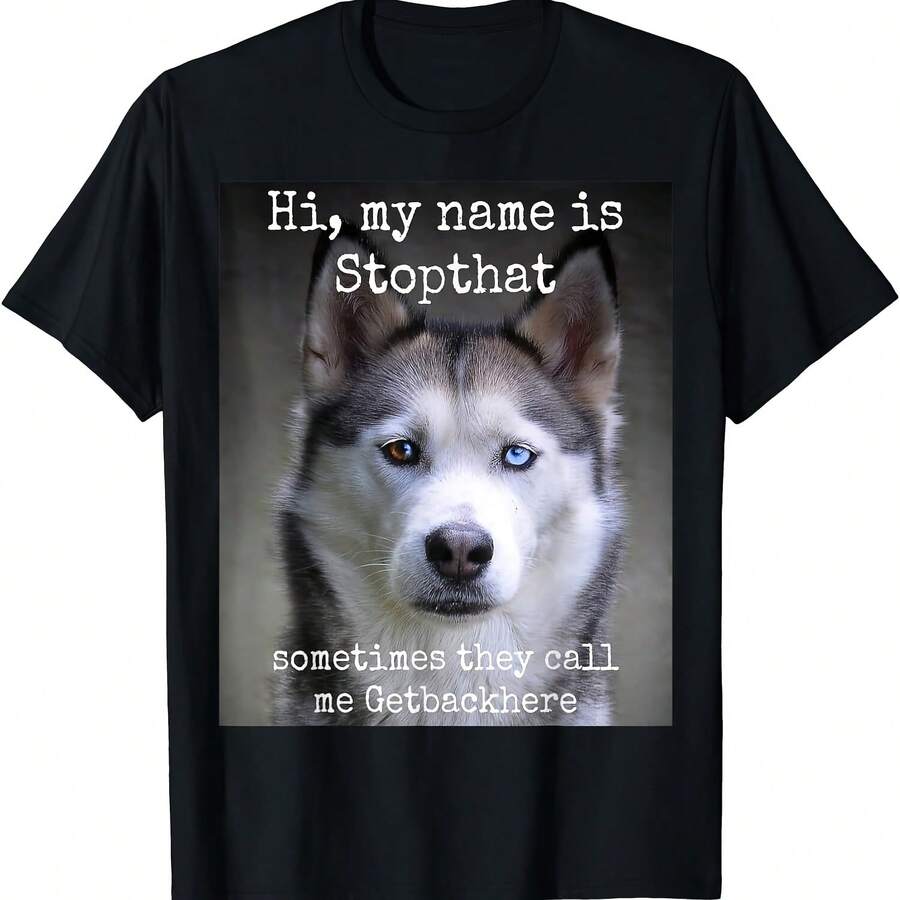 Funny Siberian Husky Design TShirt for Unisex and Women S