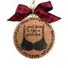 Funny Bra Ornament Double-layer Christmas Decoration Pendant Christmas Tree Ornaments Friends Like Decoration