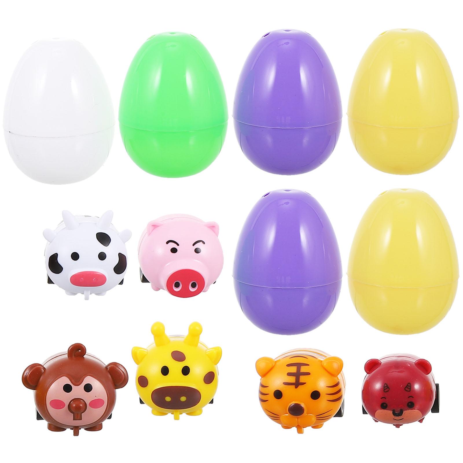 1 набор Детские пасхальные яйца Игрушки Мультяшная машинка Яйцо-игрушка Пасхальные яйца Упаковочные коробки