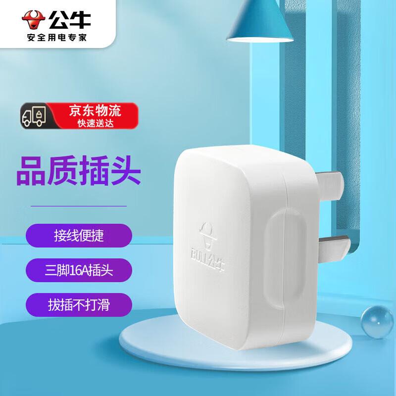 BULL 16A 3-Pin AC Power Plug CN plug (adapter included)