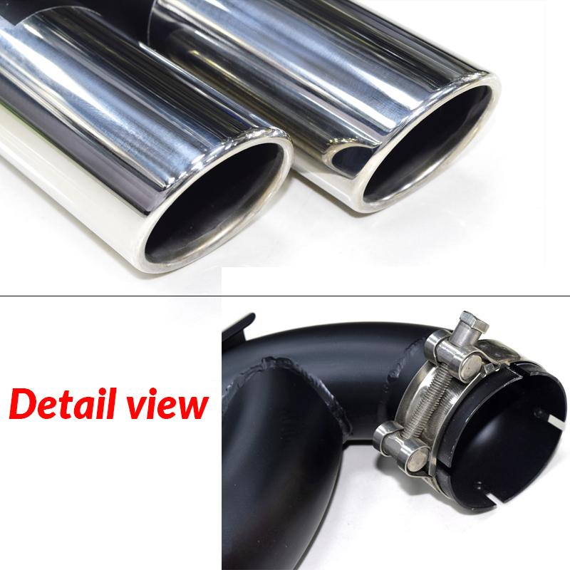 Quad Exhaust Tip For Volkswagen Touareg V6 V8 Upgrade W12 Stainless Steel Exhaust System Car Exhaust Pipe Muffler Tip Tailpipe