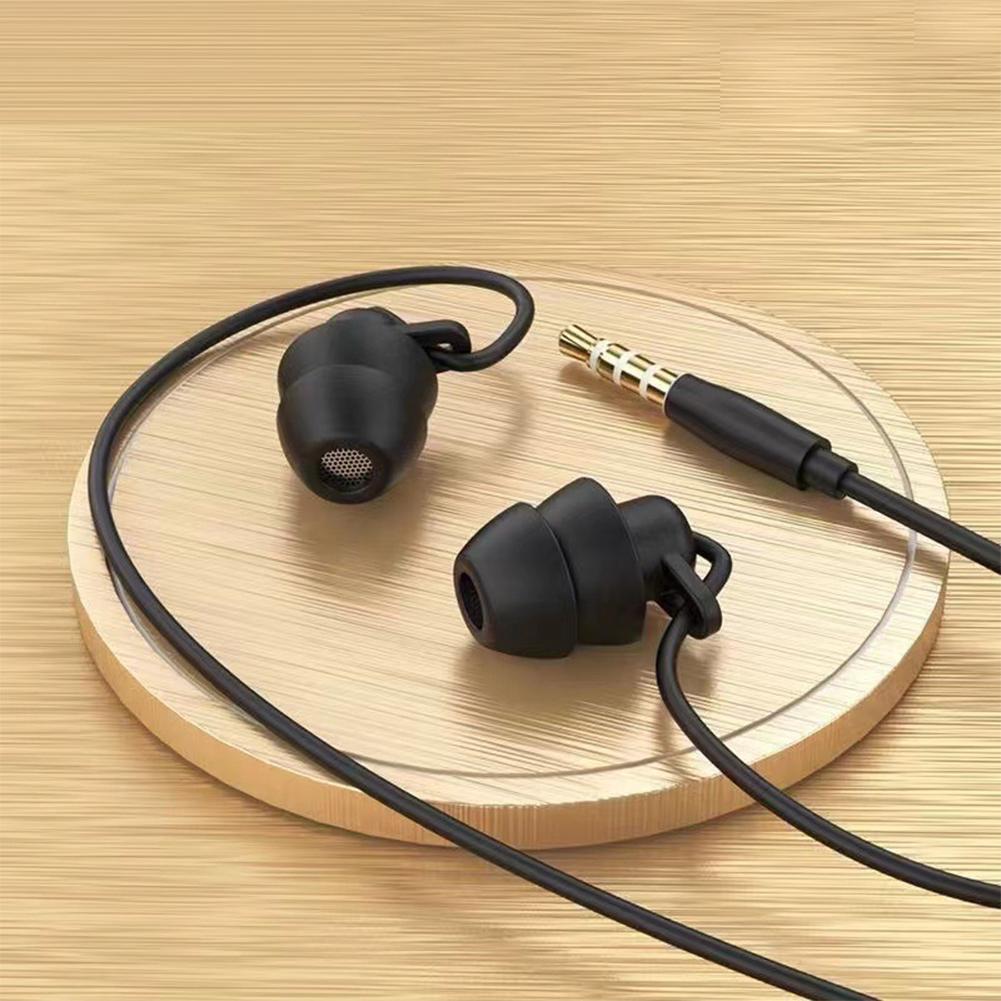 

Силиконовые внутриканальные проводные наушники с разъемом 3,5 мм, Handsfree с кабелем, вкладыши, встроенное управление, гарнитура с микрофоном 3.5mm mike Black