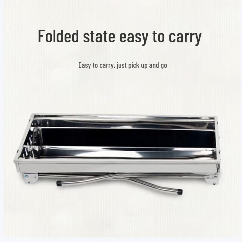 FNZY Portable Stainless Steel Foldable BBQ Grill
