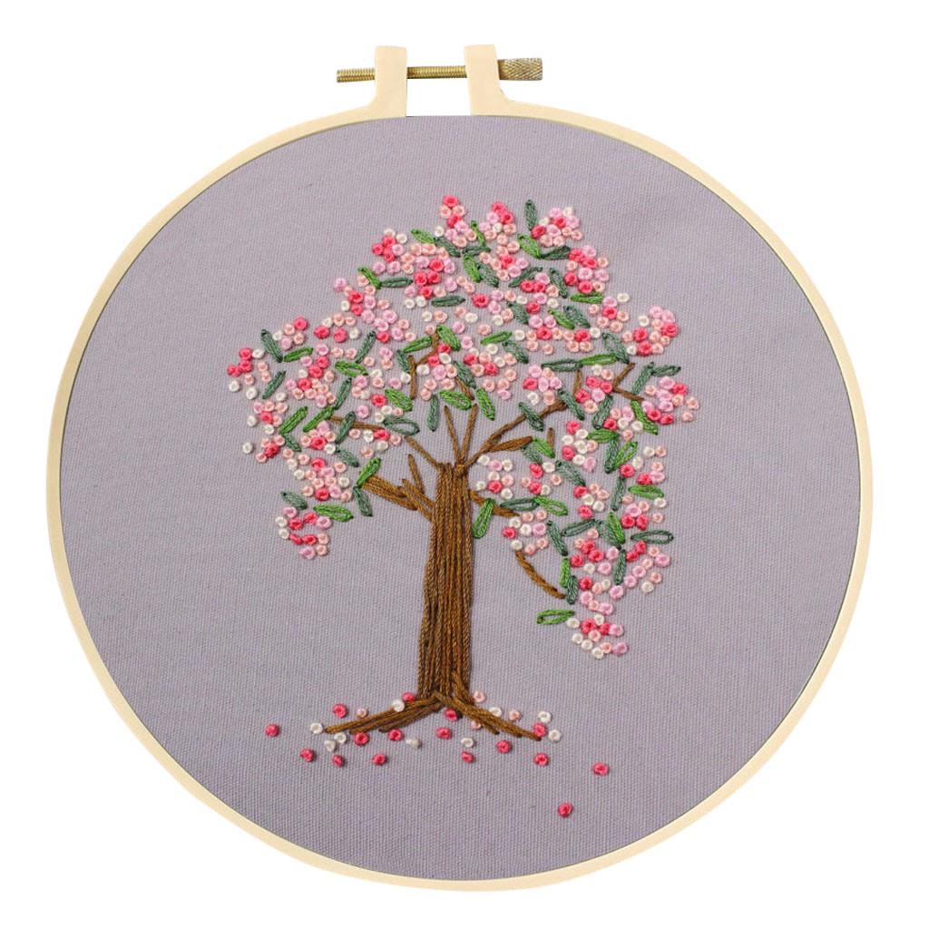 Full Range Of Embroidered Cross- Embroidered Fabrics With Floral Kits