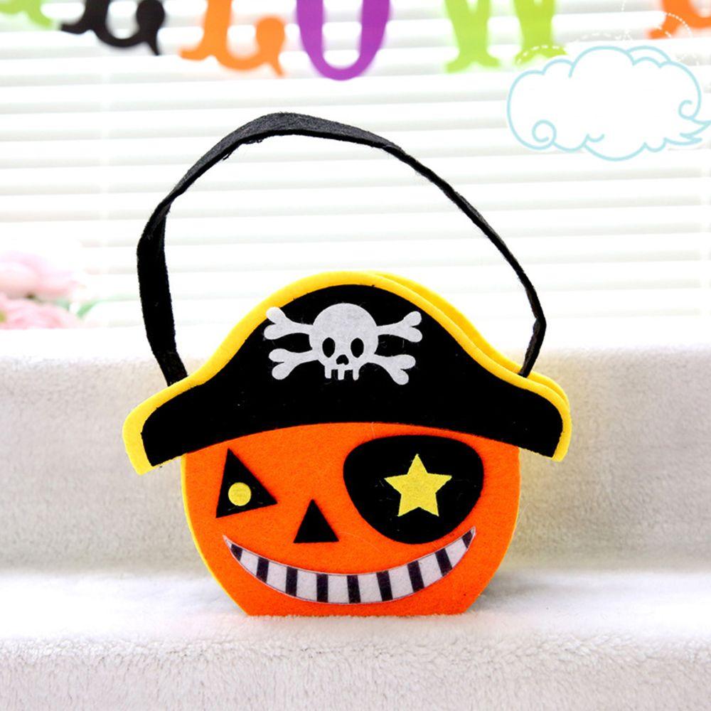 

Ornament Trick Or Treat Halloween Decoration Gift Pouch Tote Bag Non-woven Bag Halloween Candy Bag B