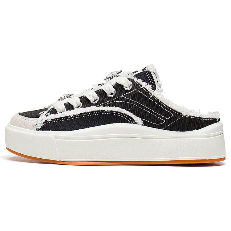 New LiNing COMFY Mule Slip Resistant, Abrasion Resistant, Breathable Low Top Casual Shoes Women's Black AGCS142-2