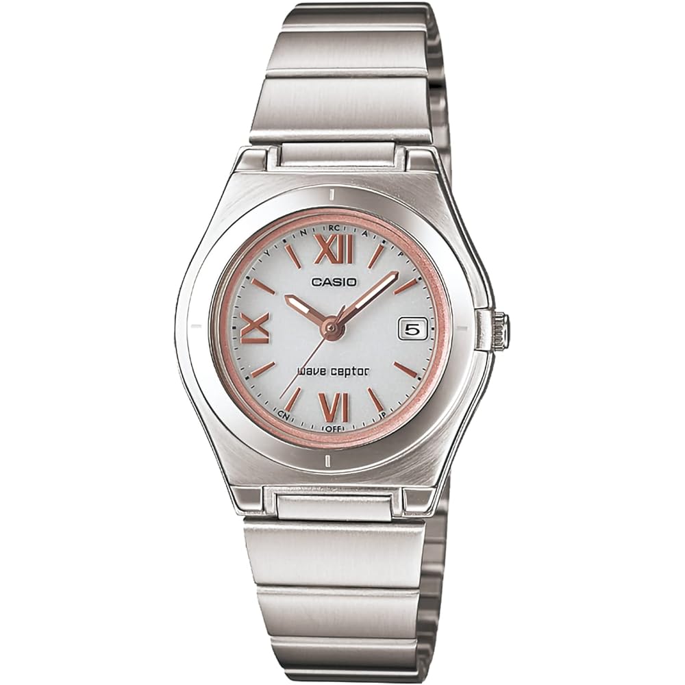 [Casio] Watch Wave Scepter [Domestic Genuine] Radio Wave Solar LWQ-10DJ-7A2JF Ladies White x Pink