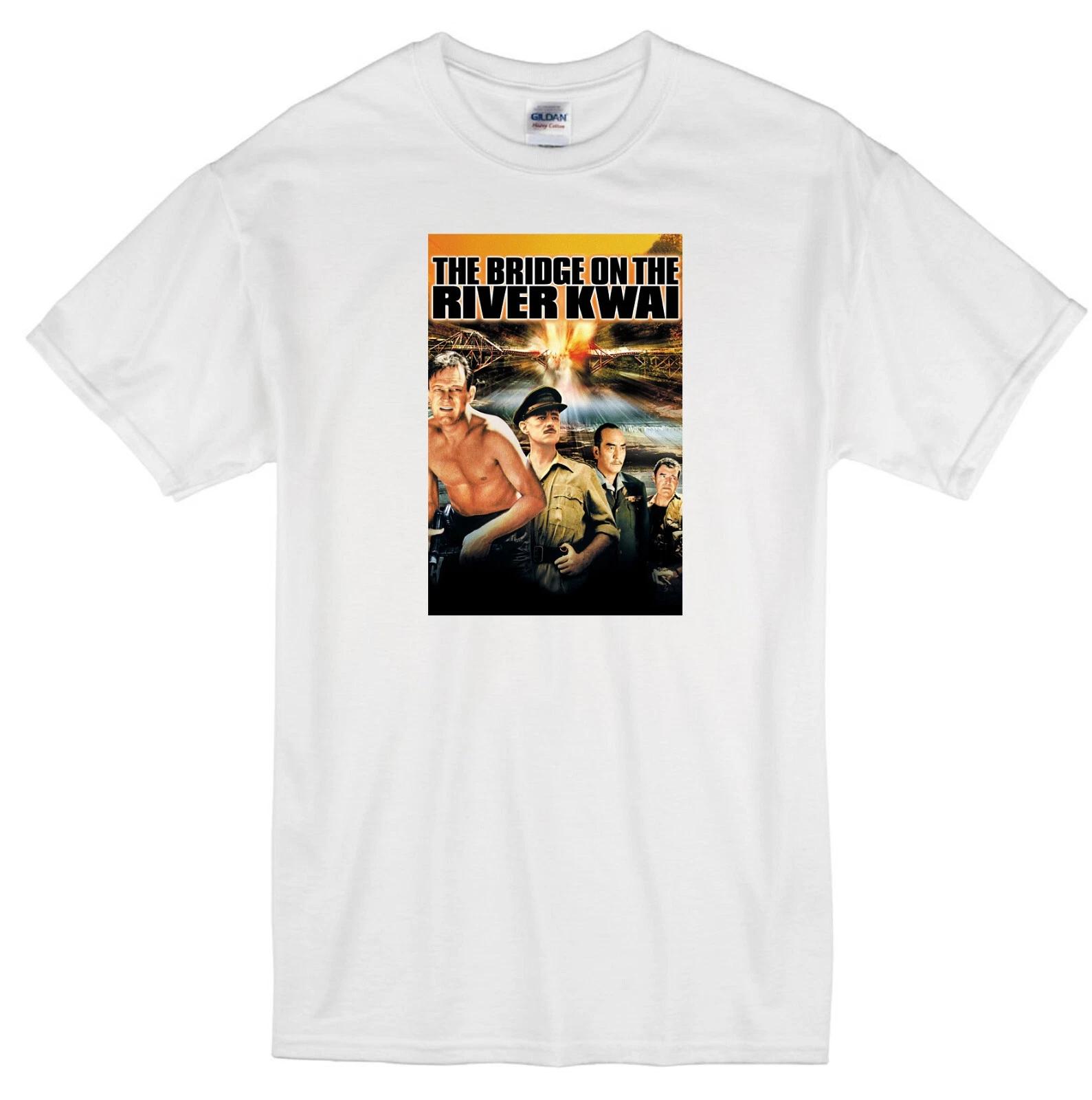 BRIDGE ON THE RIVER KWAI WILLIAM HOLDEN ALEC GUINNESS 1957 MOVIE WHITE T-shirt M