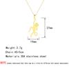 Kinitial Stainless Steel Tiny Monkey Necklace Animal Pendant Spirit Totem Necklaces For Charm Women Birthday Party Chain Jewelry