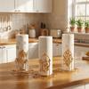 Gold Roll Paper Towel Holder Free Standing Vertical Paper Shelf Vertical Napkins Rack  Dining Table