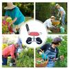Garden Cart With Seat Rotating Garden Stools For Gardening Adjustable Height Garden Chair Steering Handle Gardening Seats For