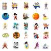 50PCS Dragon Ball Cartoon Stickers for Laptops, Suitcases, Scooters, and Stationery Boxes