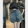 2023 High Waist A-Linien Jeansrock für Damen - Sommer Slim Fit mit Übergrößenoptionen