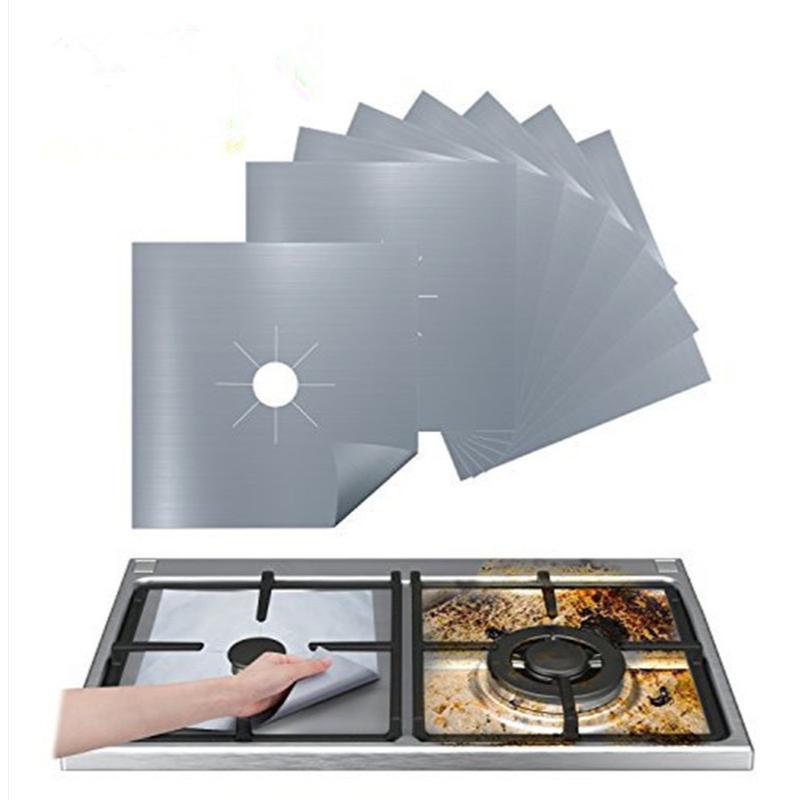 4 stücke Herd Schutz Abdeckung Liner Gasherd Schutz Herd Brenner Schutz Küche Zubehör Matte Herd Abdeckung