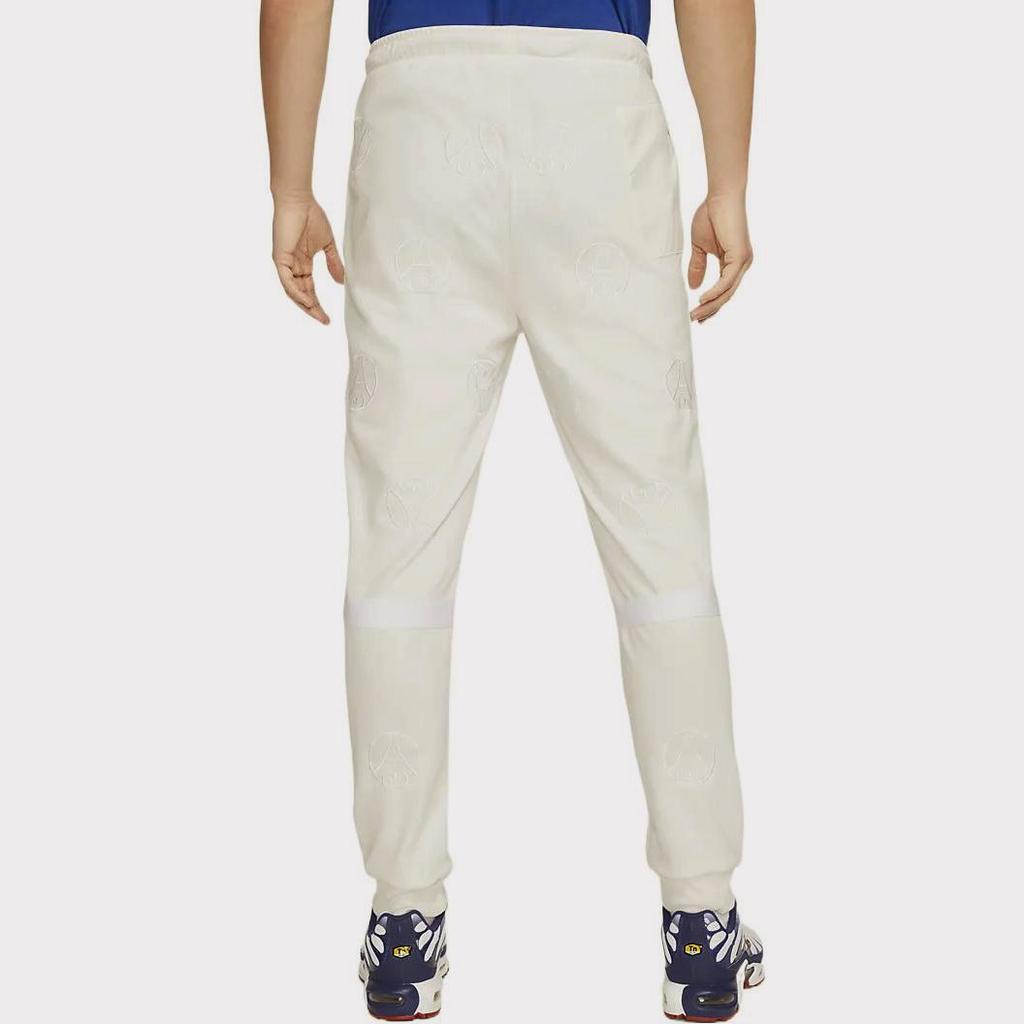 Nike Knitted Sweatpants Men's White Moderate Cuffed Pants DX5691-133