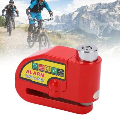 Fahrrad Scheibenbremsschloss Diebstahlschutz Elektrische Motorrad Alarmanlage Scheibenschloss mit 110dB Alarmton für Motorrad Fahrrad Roller