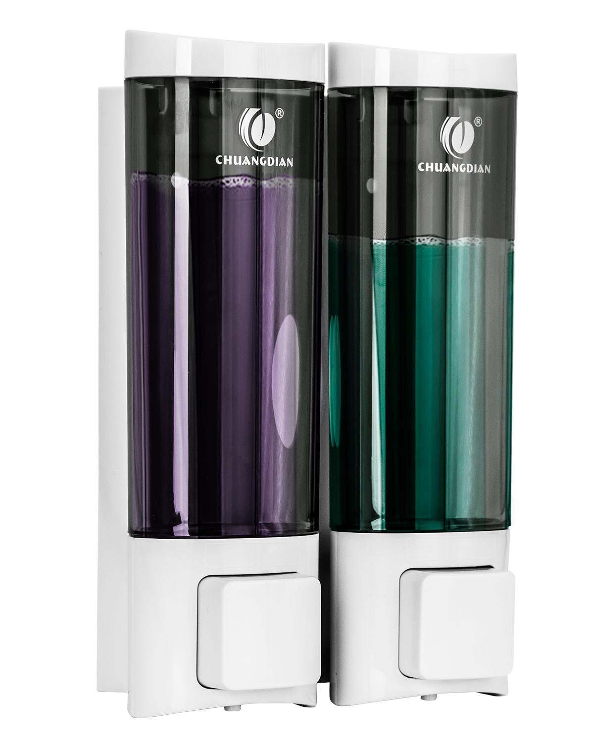 

Диспенсер для шампуню та мила, дозатор для рідкого мила, настінний, 1/2/3x200 мл камери, для ванної кімнати, коробка для лосьйону та шампуню, контейнер для душу