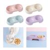 Portable Double Cat Bowls Pet Water Food Feeder Food Container Drink Bowls for Small Animals Indoor Cats Puppy Kitten Supplies