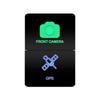 12V Green Blue Light Dual Button Switch ON OFF /Momentary Push Switch For Toyota 4Runner FJ Cruiser Landcruiser Camry RAV4 Prado Relays 5