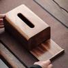 Rectangular Walnut Tissue Box, Living Room Wooden Tissue Storage Box, Dining Table Center Napkin Holder, Home Decoration