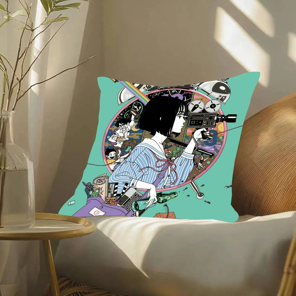 Anime The T-Tatami Galaxy Pillow Case Fashion Square Pillowcase Bedroom Sofa Room Ins Decoration Leisure