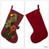 Holiday Stocking Reusable Decorative Sock for Gift Storage Sturdy Materials Christmas Decoration Simple Installation