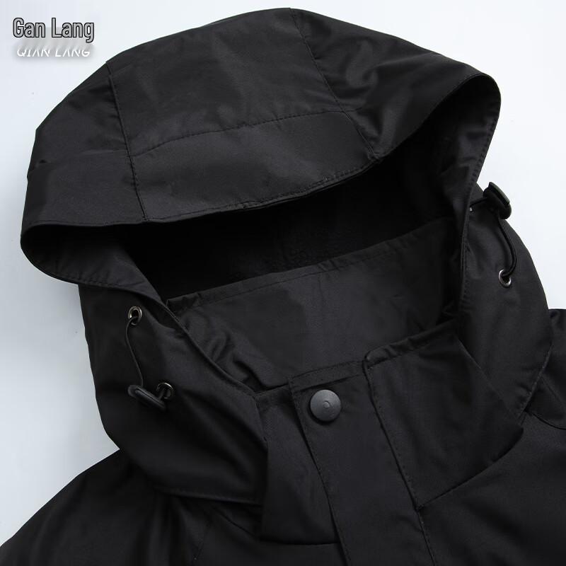 Unisex Outdoor Fleece-Lined Windproof & Rainproof Jacket