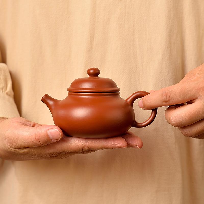 

Маленький чайник ручной работы из Чжу ни, фиолетовой глины, набор для чая кунг-фу, чайник Сиши