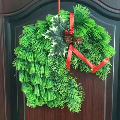 Christmas Wreath For Front Door Reusable Festive Horse Head Christmas Wreath Decor For Indoor Outdoor Window Mantel Restaurant