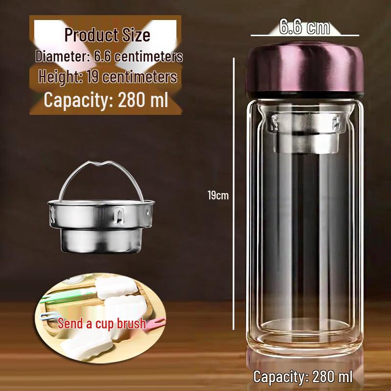 Shangqi Double-Layer Heat-Resistant Glass Cup