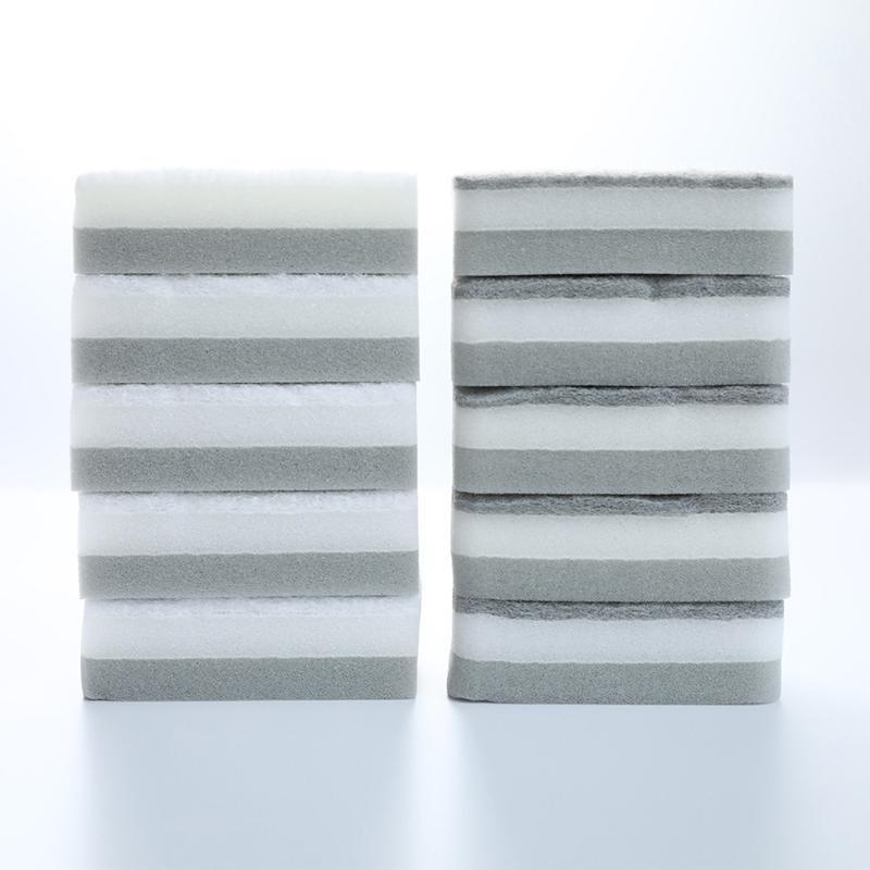 Double-sided Cleaning Spongs Household Scouring Pad Kitchen Wipe Reusable Dishwashing Sponge Cloth Dish Cleaning Towels Accessories
