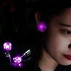 1 Pair Led Light Up Ear Stud Blinky Diamond Crown Earrings For Women And Girl Valentines Gift Bar Club Props Glow In The Dark